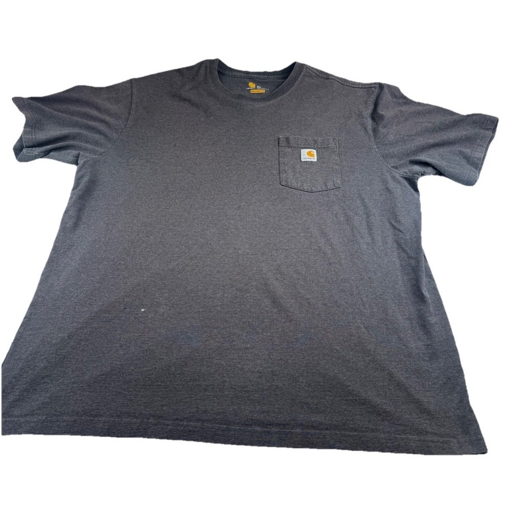 Carhartt Men's Workwear T-Shirt Short Sleeve 2XL With Pocket Original Fit Grey